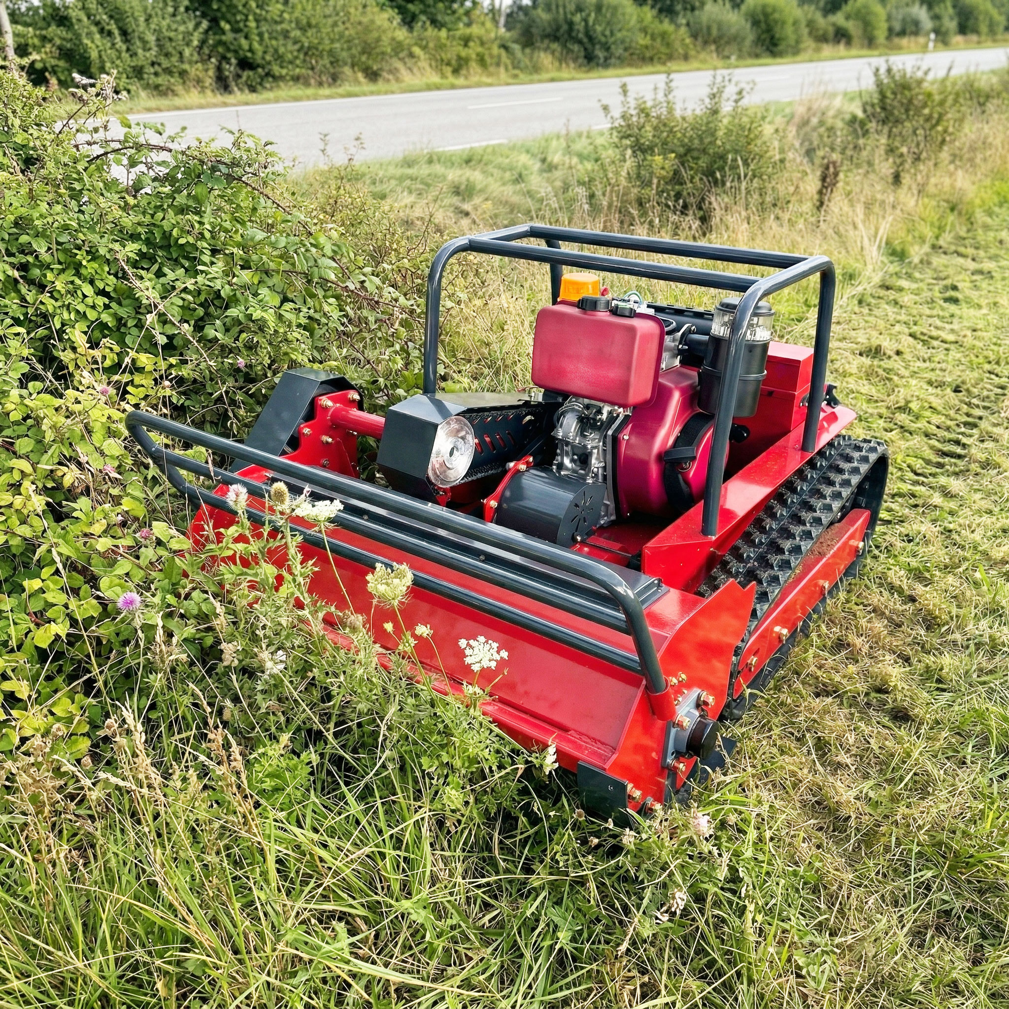 GST-1200 diesel standard hybrid remote-controlled tracked flail mower
