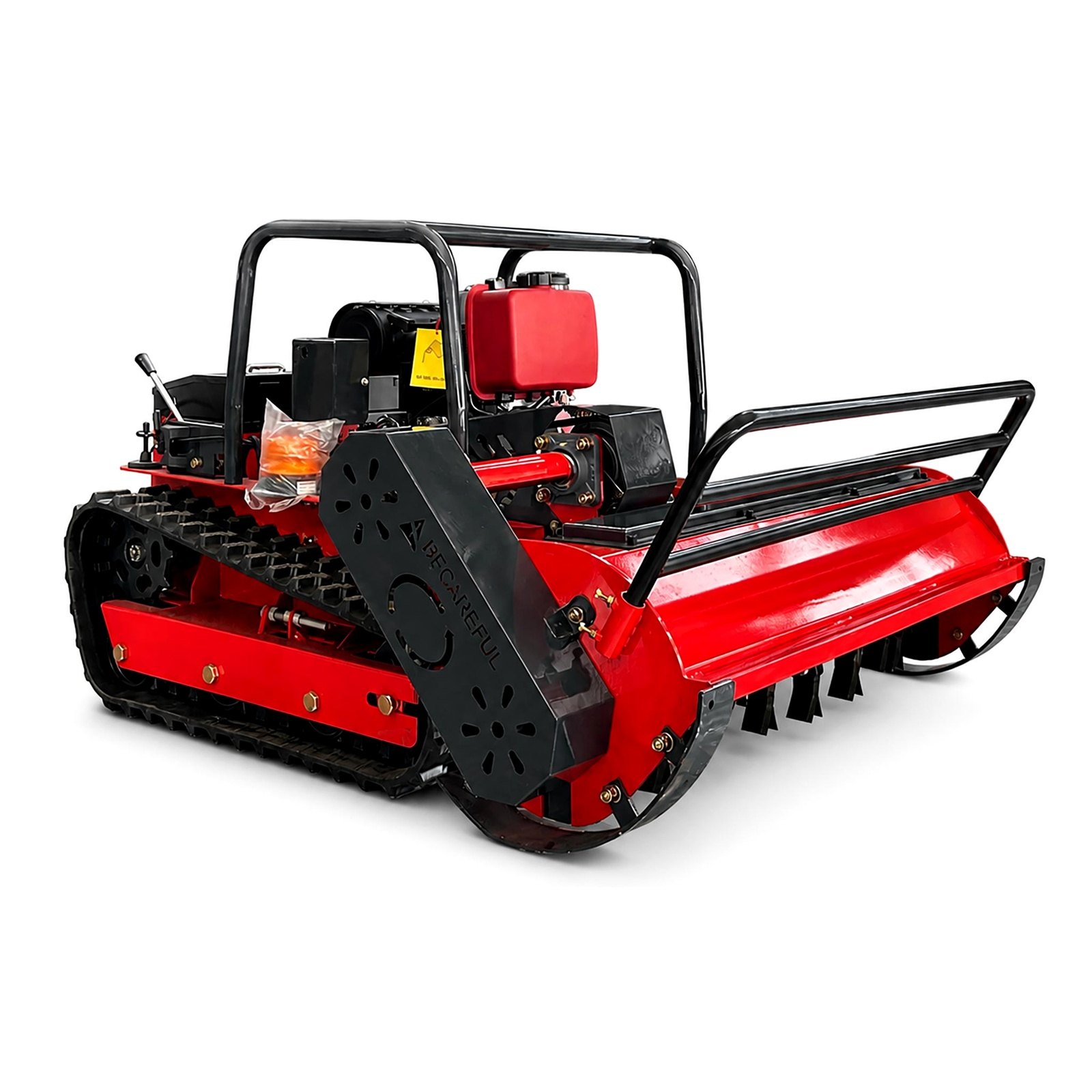 GST-1200 diesel standard hybrid remote-controlled tracked flail mower on white background