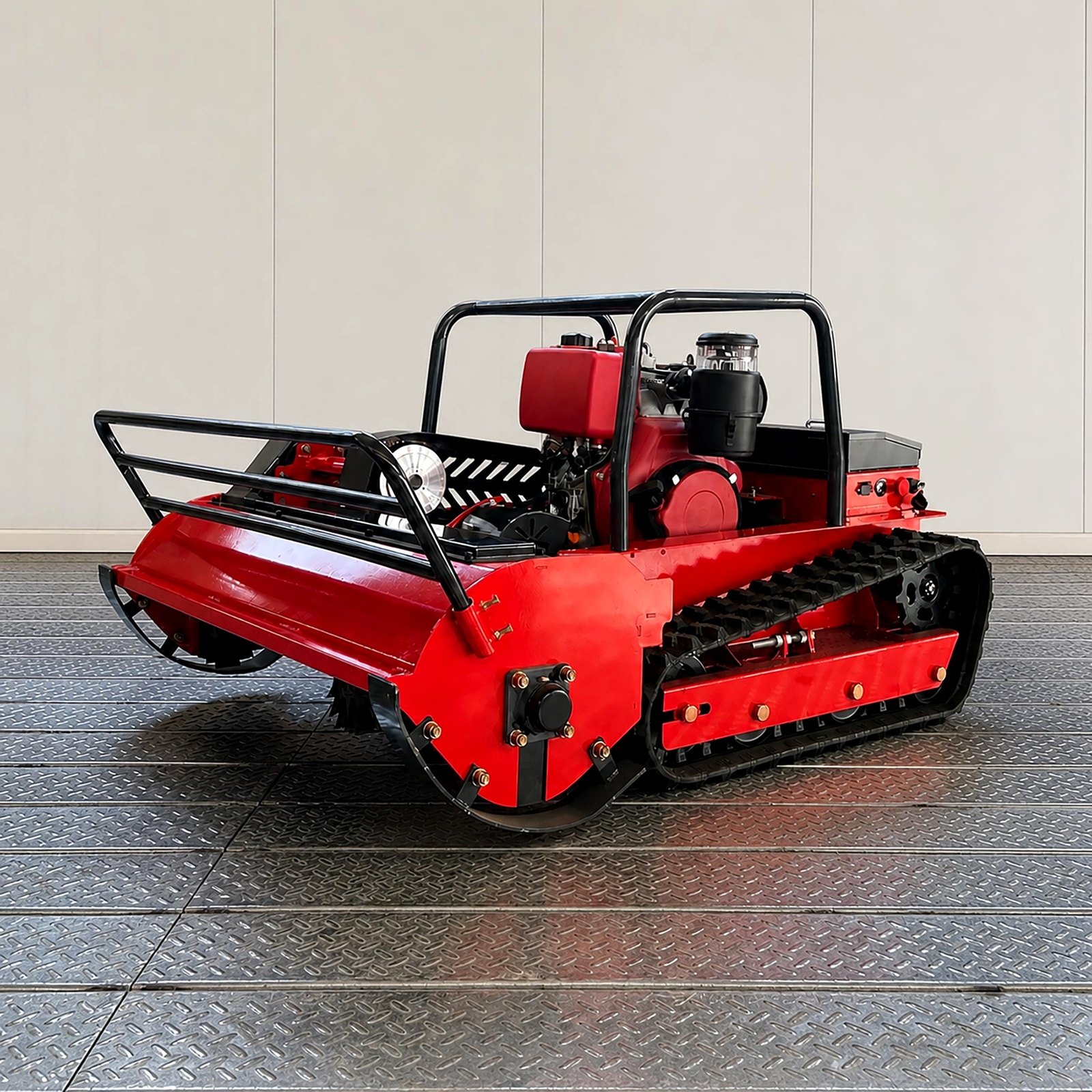 GST-1200 diesel tracked flail mower real machine view
