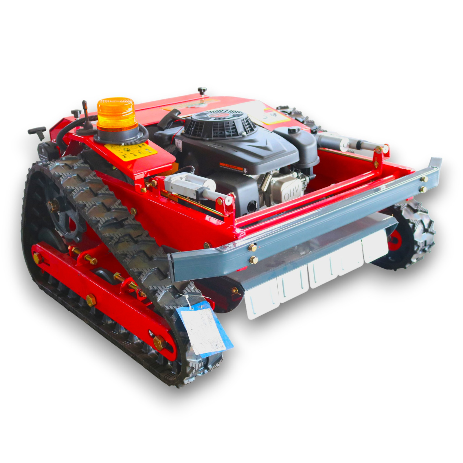 GST-550 compact hybrid tracked mower on white background
