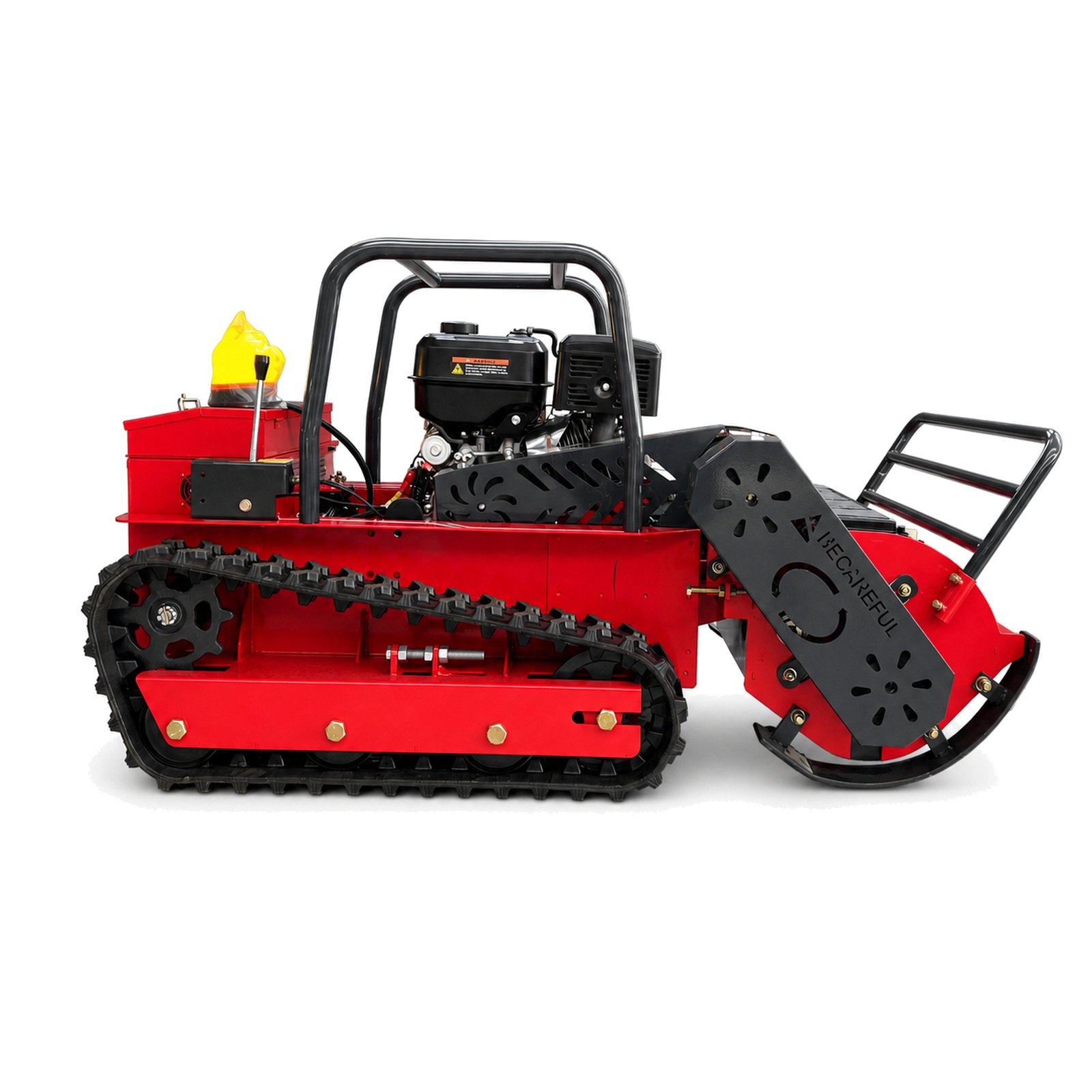 GST-800 gasoline hybrid tracked flail mower right side view